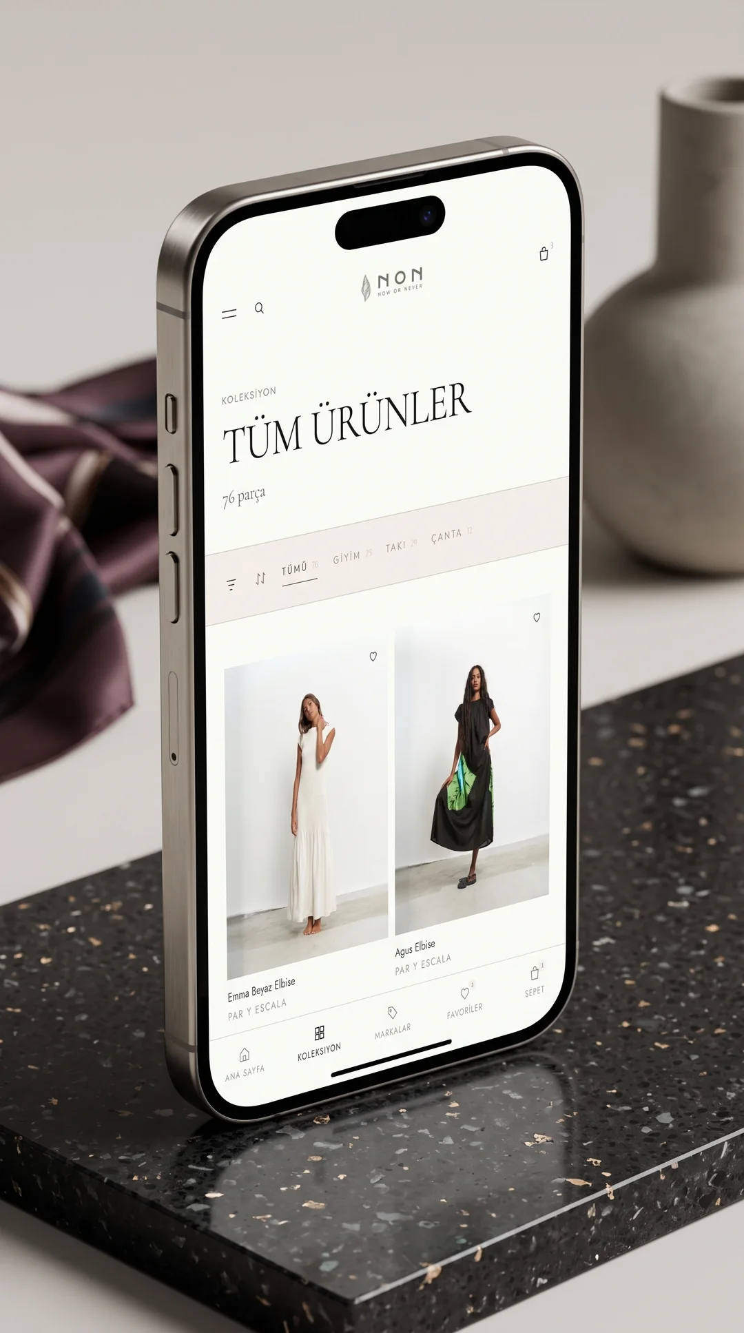 NON Concept Store — e-ticaret web tasarımı ve geliştirme